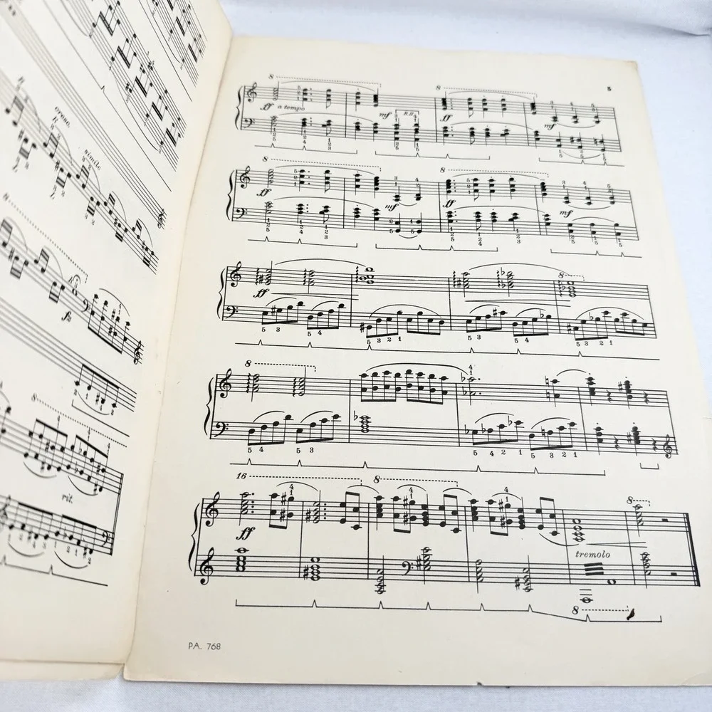 Norwegian Concerto Piano Sheet Music Edward Grieg 1945 John Schaum Vintage